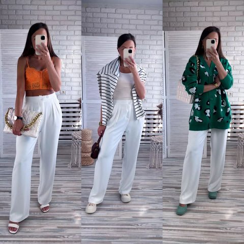 Calça Com Cós Alto |  Beautiful Comfort